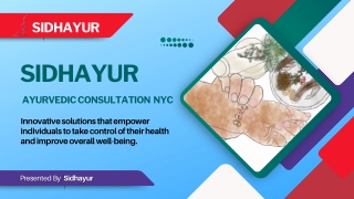 Ayurvedic Consultation in NYC  Personalized Holistic Healing