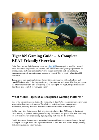 Tiger365