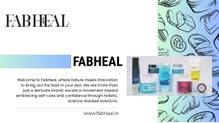 Fabheal Gel Moisturizer for Face – Oil-Free & Refreshing Formula