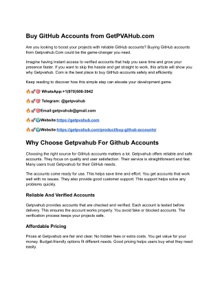 Top 4 Easy Ways To Buy Old GitHub Accounts new york