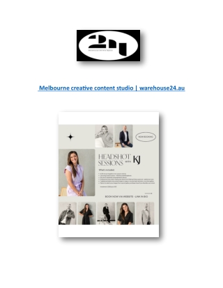 Melbourne creative content studio | warehouse24.au