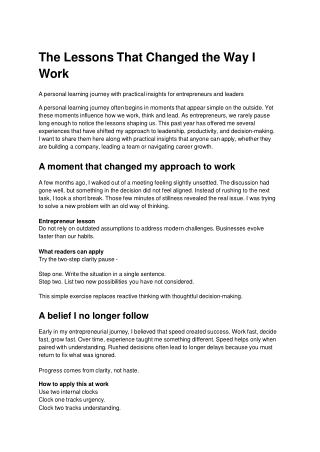 The Lessons That Changed the Way I Work _ Gagan Dhawan