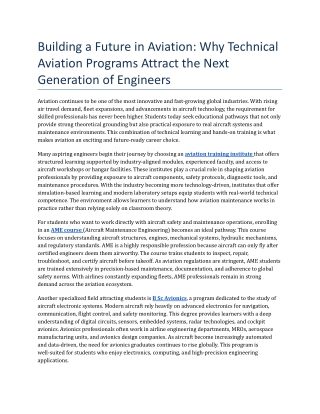Building a Future in Aviation_ Why Technical Aviation Programs Attract the Next Generation of Engineers