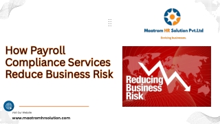 How Payroll Compliance Services Reduce Business Risk