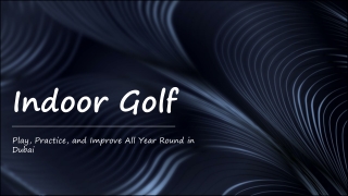 Indoor Golf