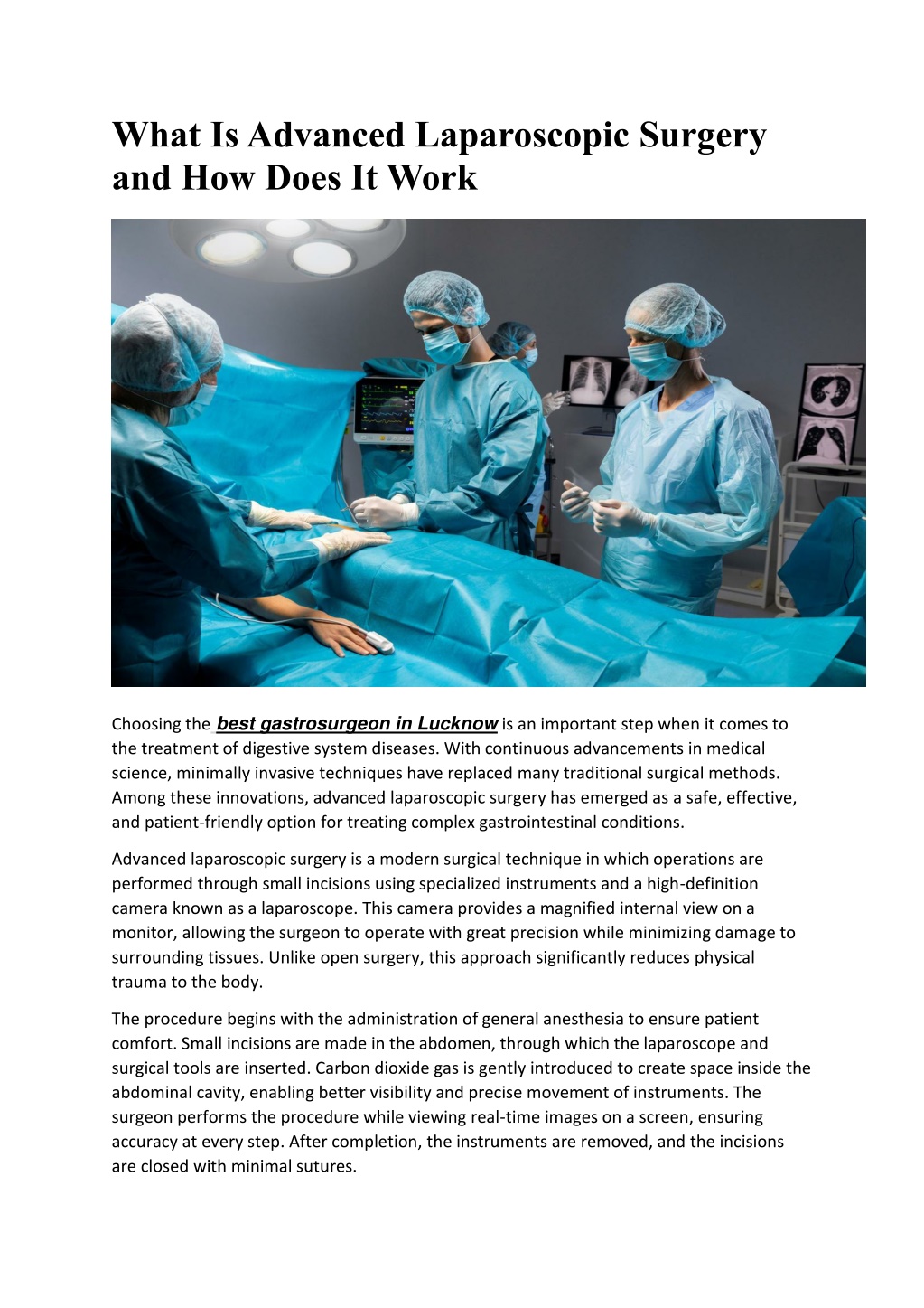 PPT - What Is Advanced Laparoscopic Surgery and How Does It Work1 ...