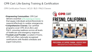 CPR Renewal & Certification in Fresno, California