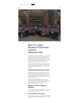 best-iti-in-jaipur-bhushan-iti-course-admission-2026
