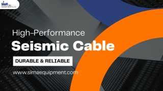 High-Performance Seismic Cable – Durable & Reliable