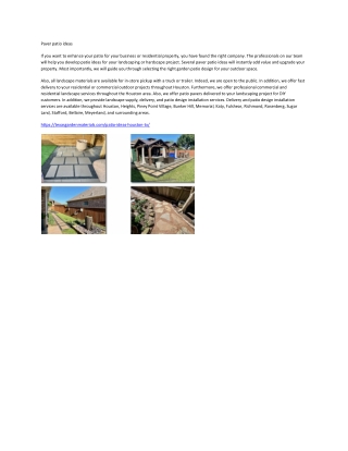 Paver patio ideas