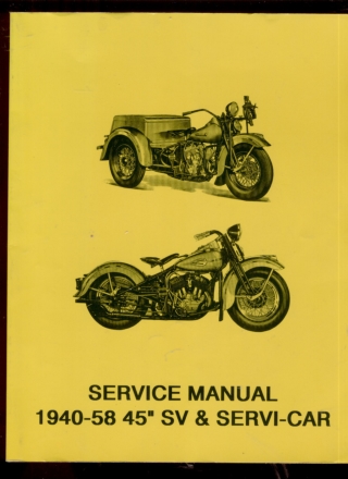 1940-58 Harley Davidson 45’’ sv and servi-car Service Repair Manual Instant Download