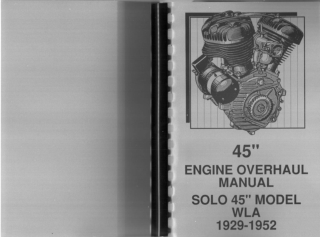 1941-1952 Harley Davidson 45 Models Engine Service Repair Manual Instant Download