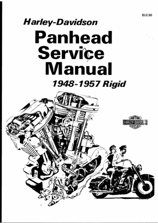 1948 to 1957 Rigid Harley Davidson Panhead Service Repair Manual Instant Download