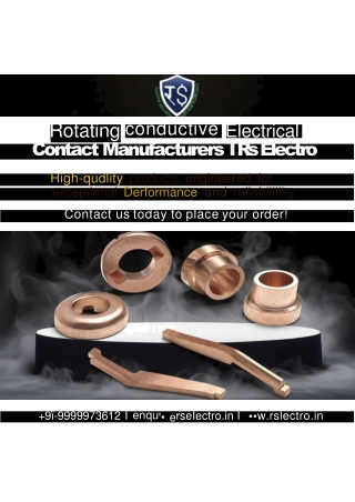 Rotating Conductive Electrical Contact Manufacturers | Rs Electro