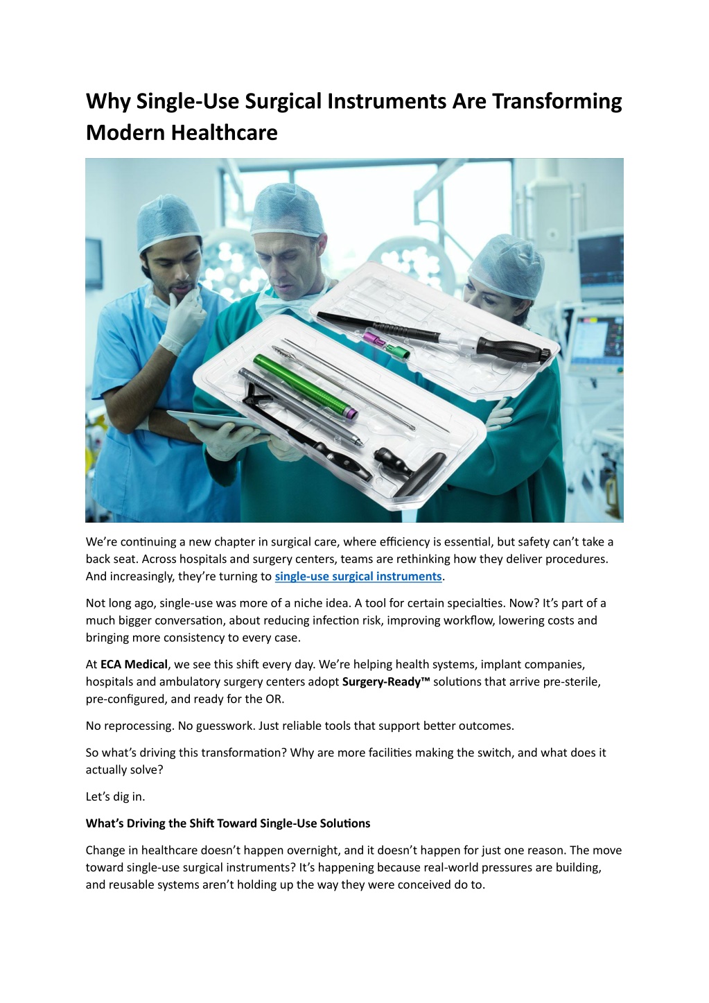 PPT - Why Single-Use Surgical Instruments Are Transforming Modern ...