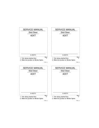 CASE 40XT Skid Steer Service Repair Manual Instant Download (Part Number 6-45070)