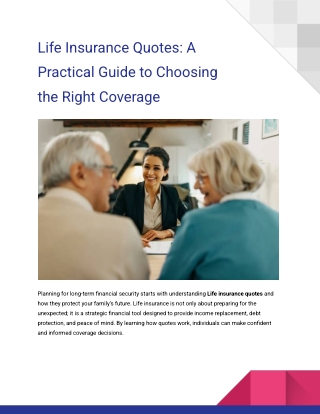 Life Insurance Quotes_ A Practical Guide to Choosing the Right Coverage