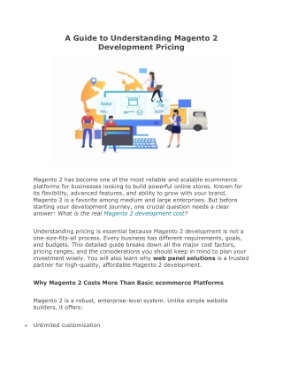 A Guide to Understanding Magento 2 Development Pricing