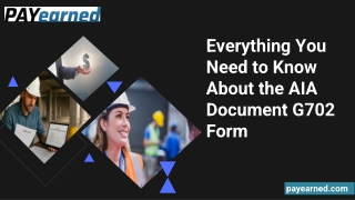 AIA Document G702 Form