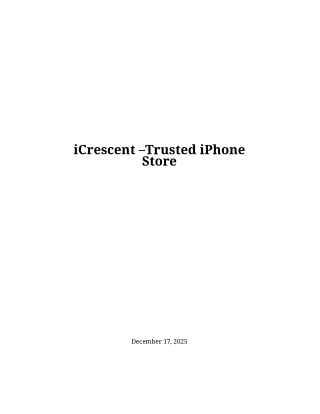 Top iPhone Store Chandigarh – Discover iCrescent Deals