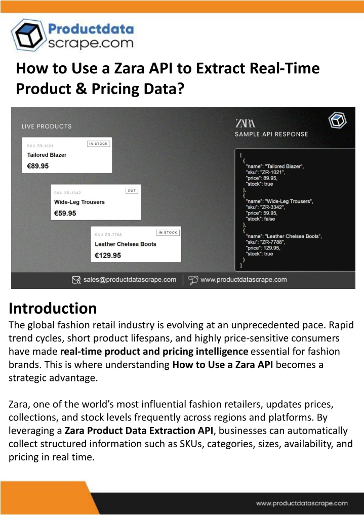 PPT - How to Use a Zara API to Extract Real-Time Product & Pricing Data ...