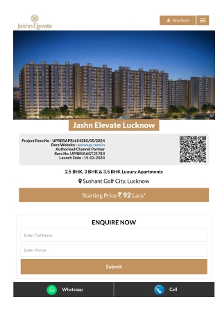 Jashn Elevate Sushant Golf city Lucknow by Jashn Realty