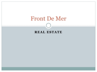Front De Mer 2