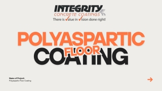 Polyaspartic Floor Coating in Tampa, FL- Integrity Concrete Coatings