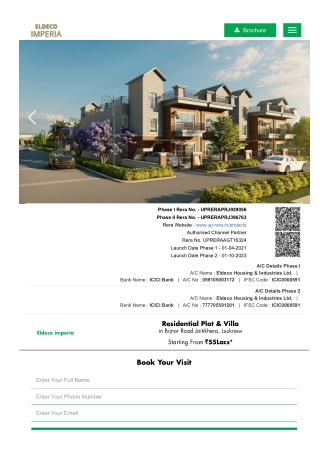 Eldeco Imperia Villa in Bijnor Road Jaitikhera, Lucknow