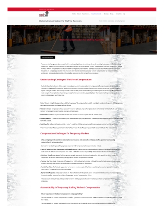 Workers Compensation For Staffing Agencies