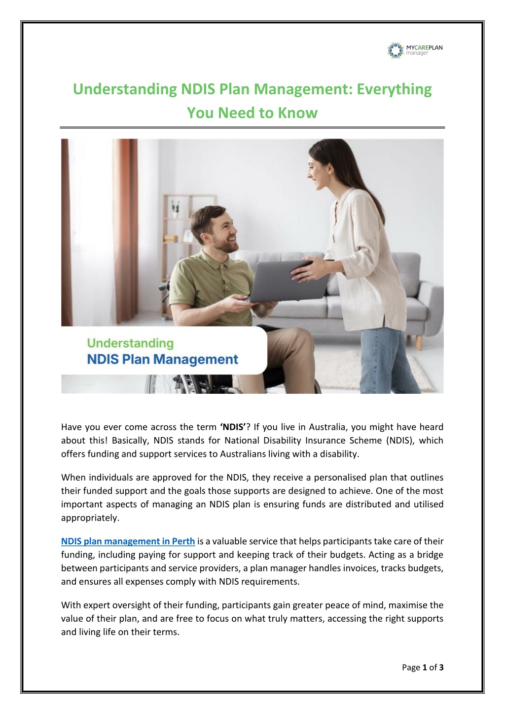 PPT - Understanding NDIS Plan Management: Everything You Need to Know ...