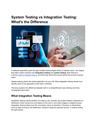 System Testing vs Integration Testing_ What's the Difference