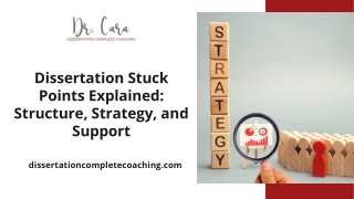 Dissertation Stuck Points Explained Structure, Strategy, and Support