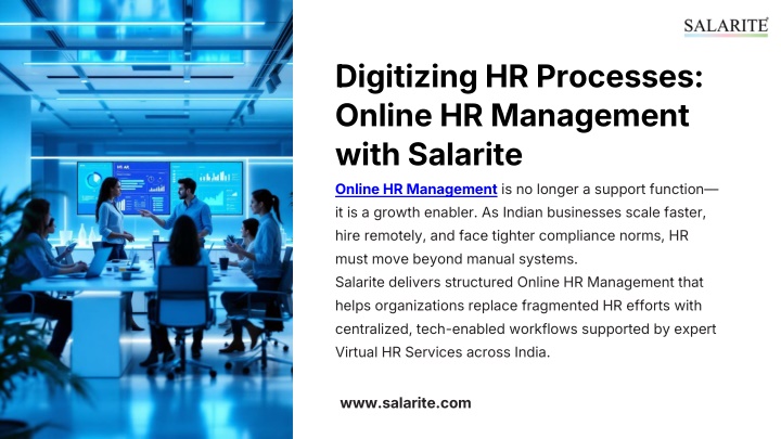 PPT - Digitizing HR Processes Online HR Management with Salarite ...