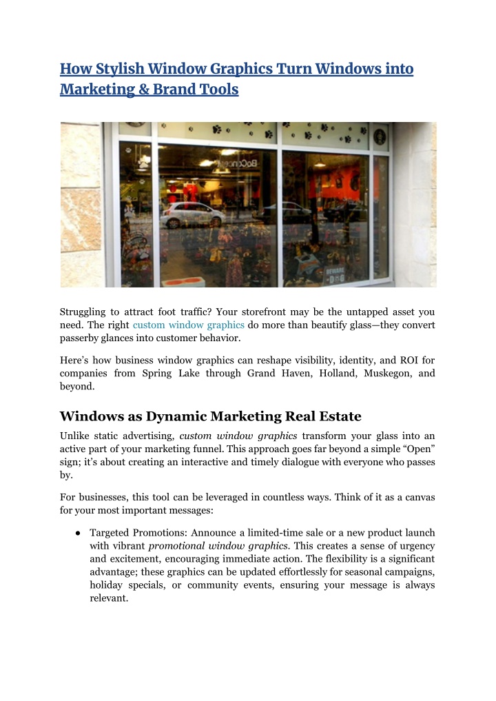 Window Graphics Key Words PPT - How Stylish Window Graphics Turn Windows into Marketing & Brand ...