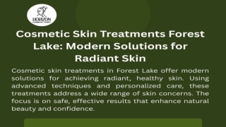 Cosmetic Skin Treatments Forest Lake: Modern Solutions for Radiant Skin