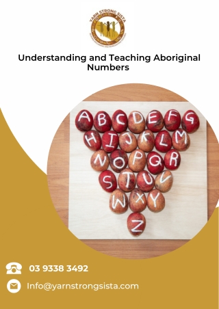 Understanding and Teaching Aboriginal Numbers