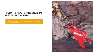 scrap shear efficiency in metal recycling