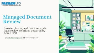 Managed Document Review| Document Review - Aeren LPO