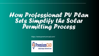 How Professional PV Plan Sets Simplify the Solar Permitting Process