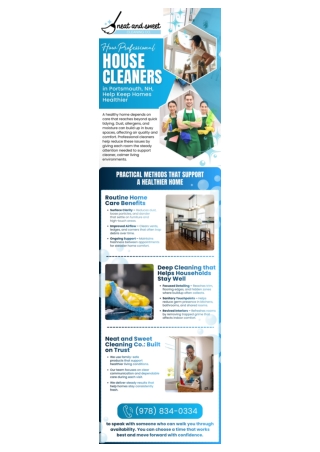 Trusted House Cleaners in Portsmouth, NH