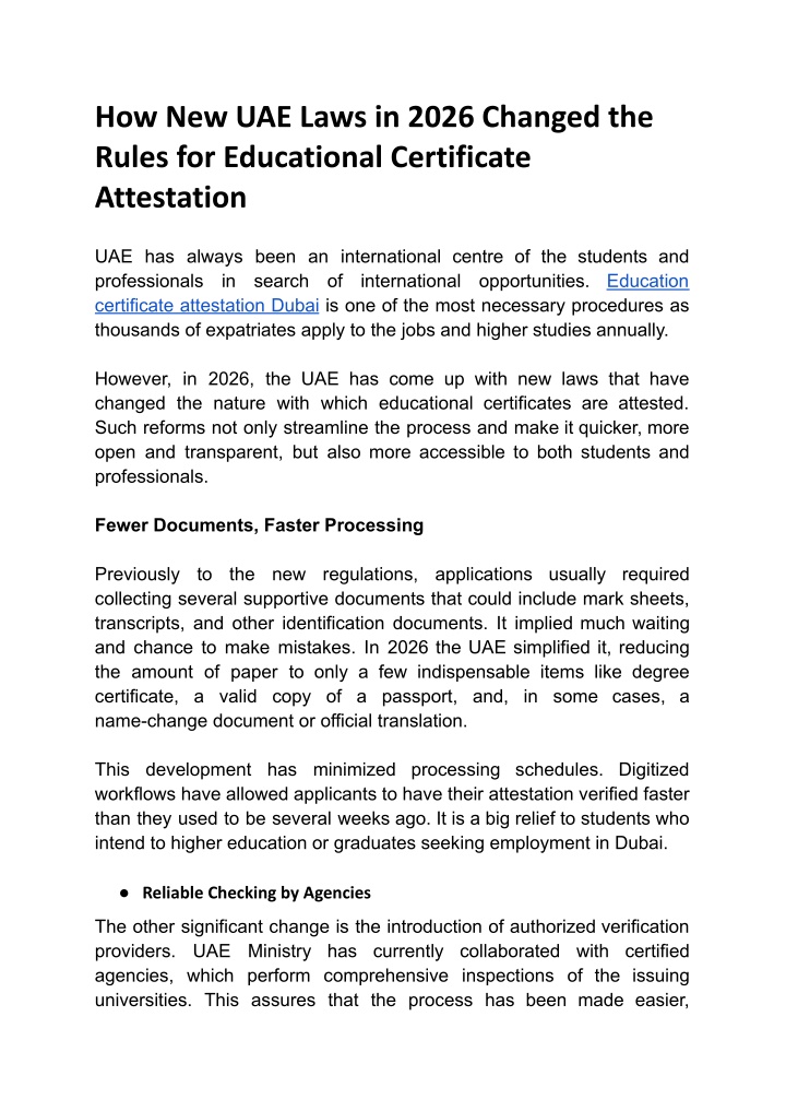 PPT - How New UAE Laws in 2026 Changed the Rules for Educational ...