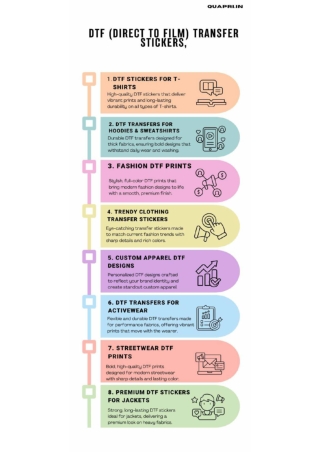 DTF Transfer Stickers Infographic pdf