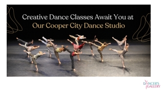 Creative Dance Classes Await You at Our Cooper City Dance Studio