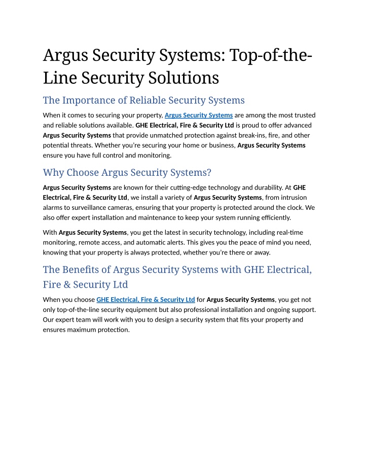 PPT - 8. Argus Security Systems Top-of-the-Line Security Solutions ...