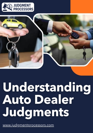 Understanding Auto Dealer Judgments