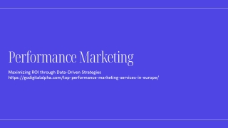 Top Performance Marketing Services in Europe