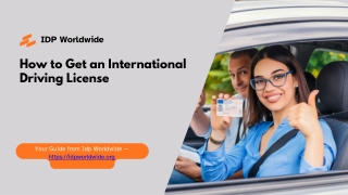 How to Get an International Driving License