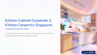 Kitchen Cabinet Carpenter Singapore | Expert Kitchen Carpentry Services