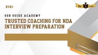 SSB Guide Academy – Your Trusted Choice for Top NDA Coaching in Delhi